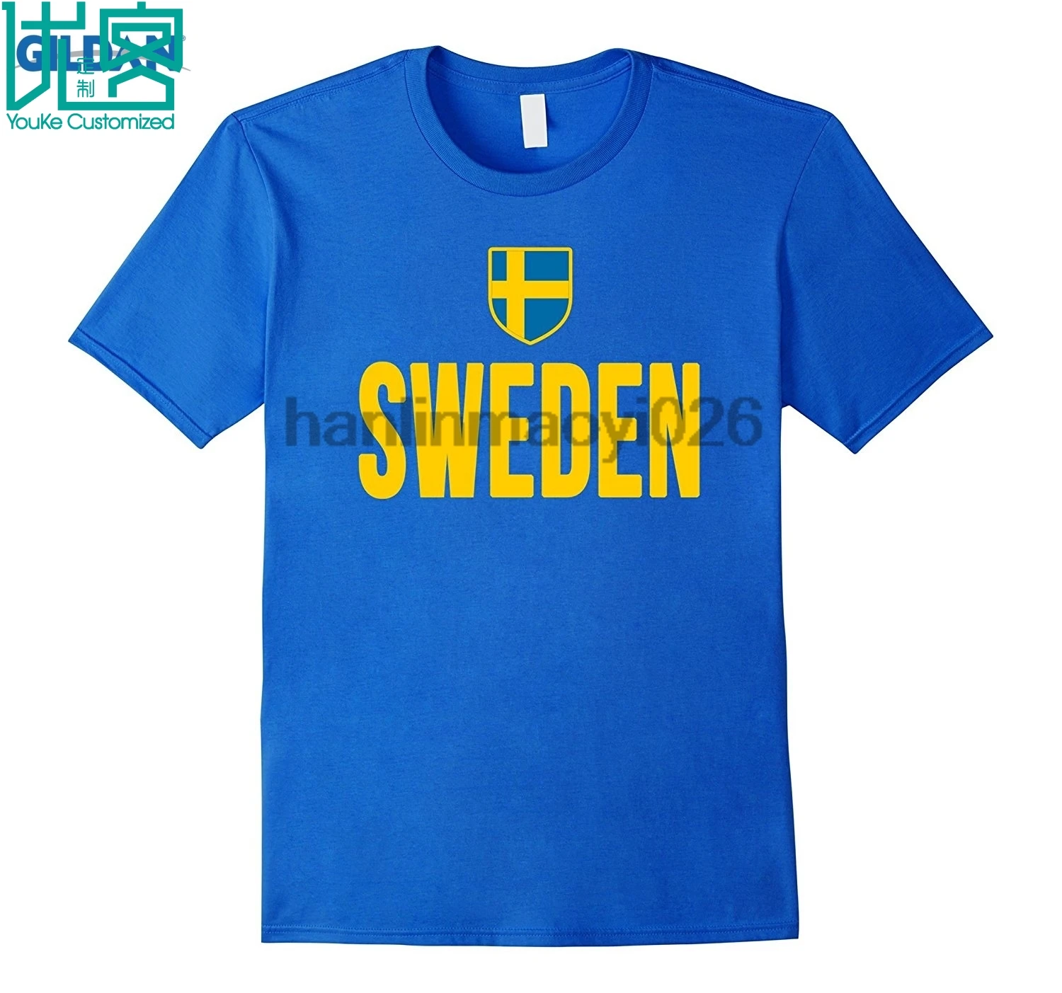 Футболка SWEDEN 2018 футболка с шведским флагом | Мужская одежда