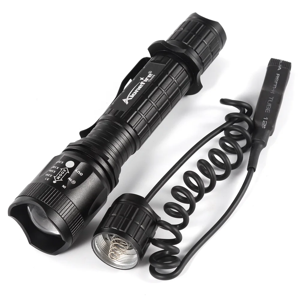 AloneFire TK400 тактический фонарик CREE светодиодный фонарь XM L2 linternas камера для охоты с