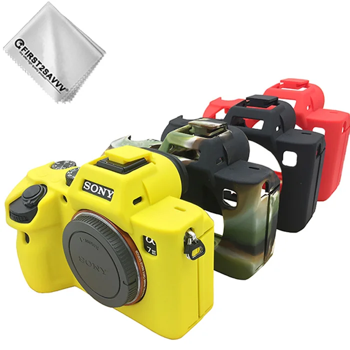 Новый мягкий силиконовый резиновый чехол для камеры сумка sony A7 III A7R3 mark 3 защитный