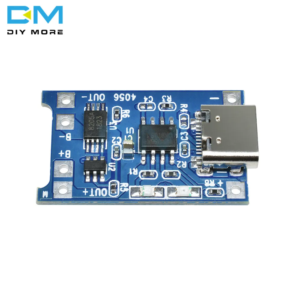 10 шт. тип-c USB 5 В 1A 18650 TC4056A модуль зарядного устройства литиевой батареи зарядная плата с защитой двойные функции литий-ионная плата
