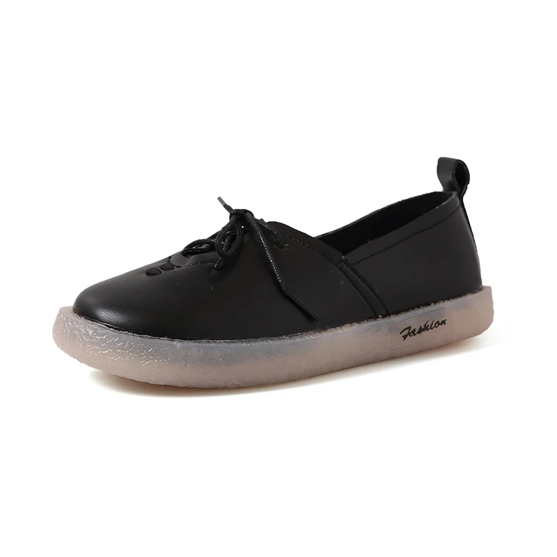 Summer Women Vintage Simple Ballet Shoes Brand Student Casual Lace-Up Low Heels Platform Designer Girls Beach Soft Bottom | Обувь