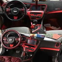 car styling 3d5d carbon fiber car interior center console color change molding sticker decals for kia optima k5 2011 2015