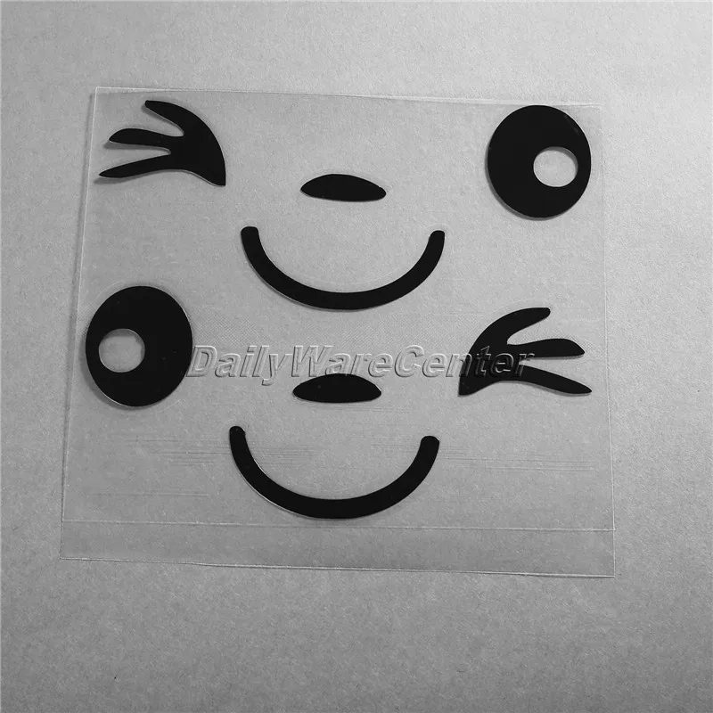 Черный Автомобильный Стайлинг милая забавная улыбка 3D боковое зеркало