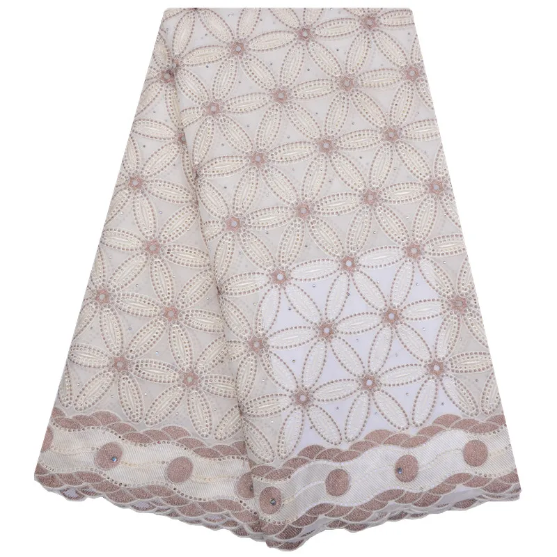 Swiss Voile Lace African Cotton Fabric Embroidered In Switzerland For Wedding Dress 5 Yards 1187 | Дом и сад