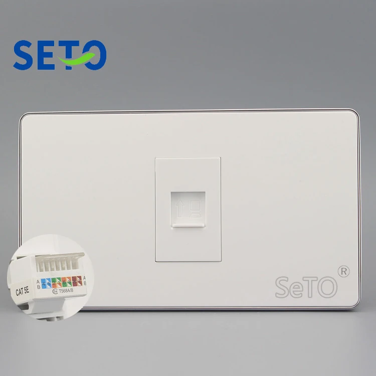 SeTo 120 Тип Сетевой Lan RJ45 Cat5e Выходная панель настенная гнездо Keystone | Электрические розетки -32886096017