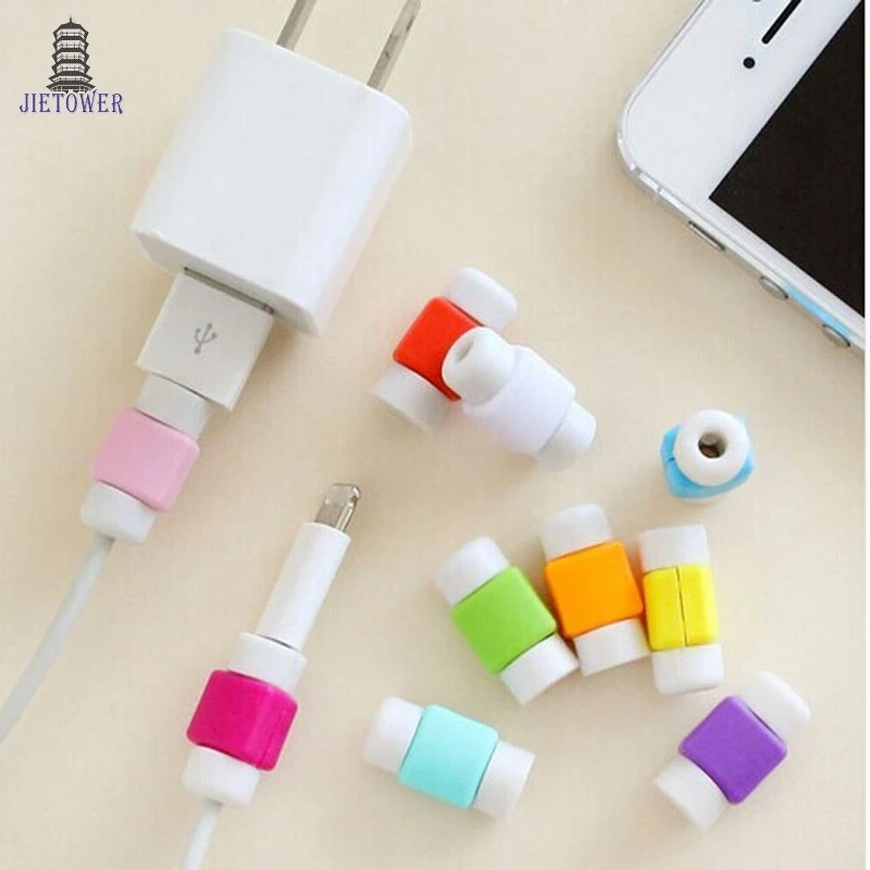500 шт./лот защита кабеля USB шнура провода крышка 8Pin зарядное устройство линия