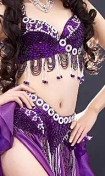 bra and belt Высококачественная одежда для сценических танцев, дешевый бальный набор костюма для танца живота для женщин, костюмы для танца живота с блестками, распродажа - Цвет: bra and belt