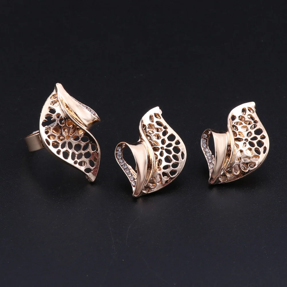 Модные Дубай золотые Ювелирные наборы для женщин африканские бусы Свадебные