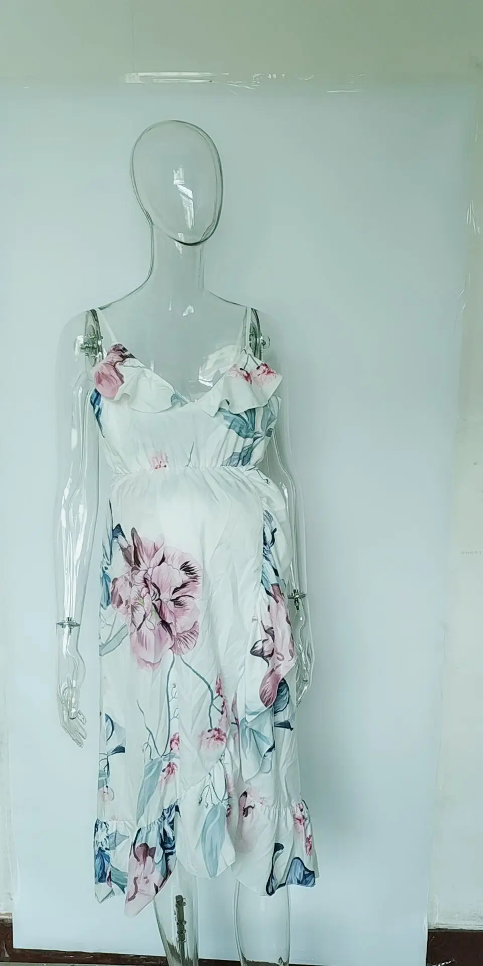 Envsoll Summer Maternity Dresses Maternity Clothes Pregnancy Dress Pregnant Dress Casual Floral Falbala Pregnants Clothing