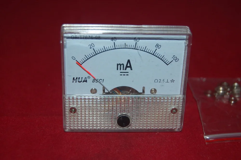 1 шт. аналоговый амперметр постоянного тока 0-100 мА 85 C1 100 | Инструменты