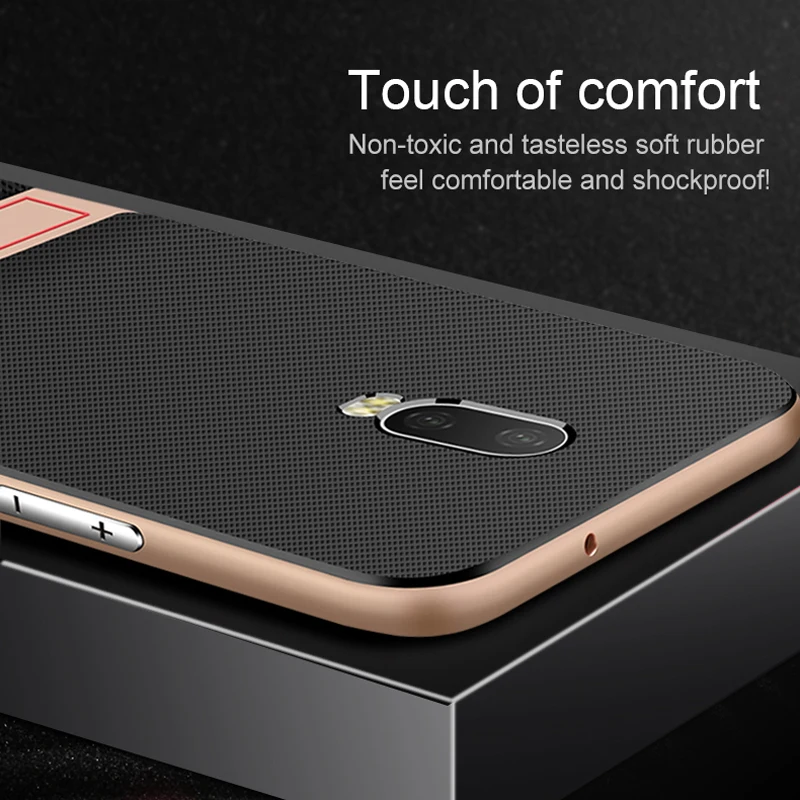 OnePlus 6 T чехол One Plus противоударный гибридный мягкий из тпу s + жесткий бампер для