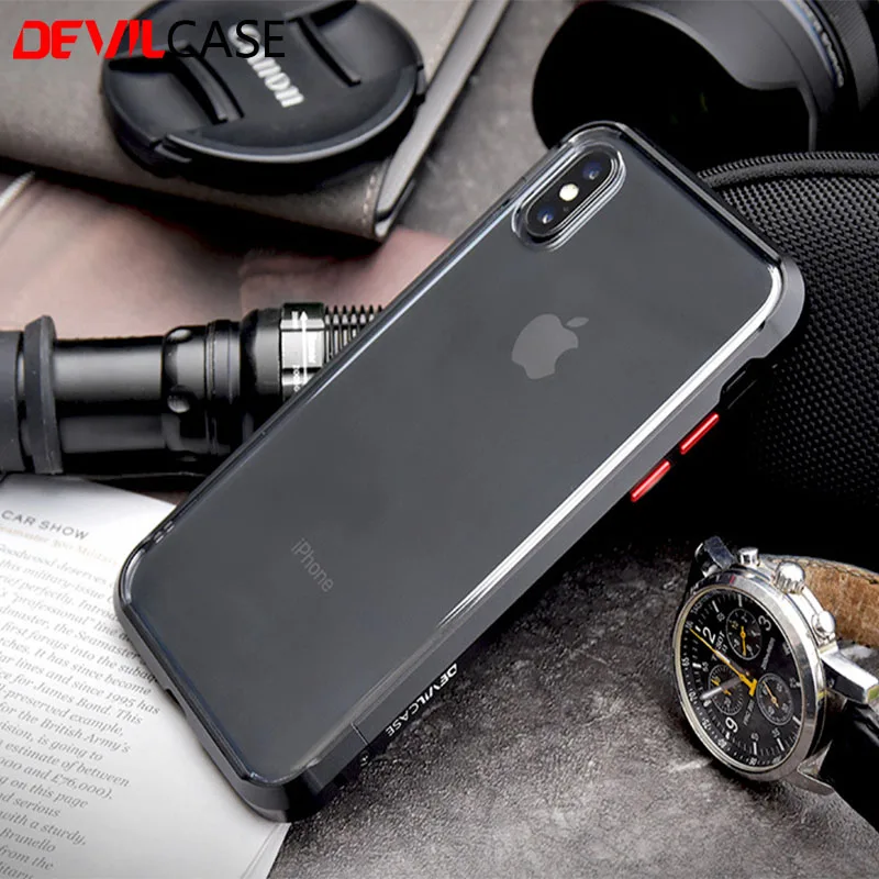 DEVILCASE Type One EVO бампер для iPhone XS Max 6 5 дюймов рамка + прозрачная задняя защита панели