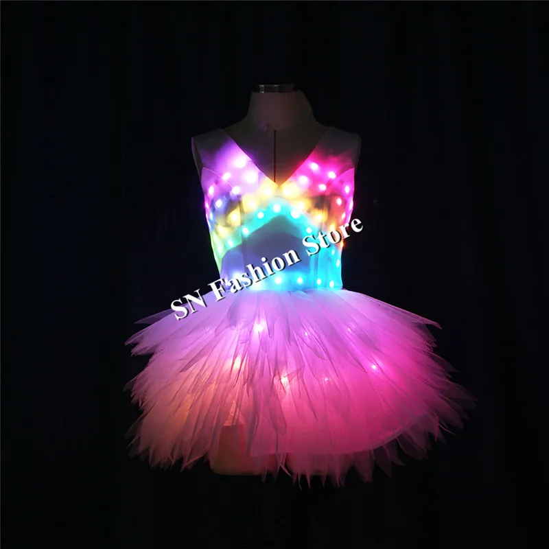 Женское программируемое платье со светодиодсветильник кой светящесветильник