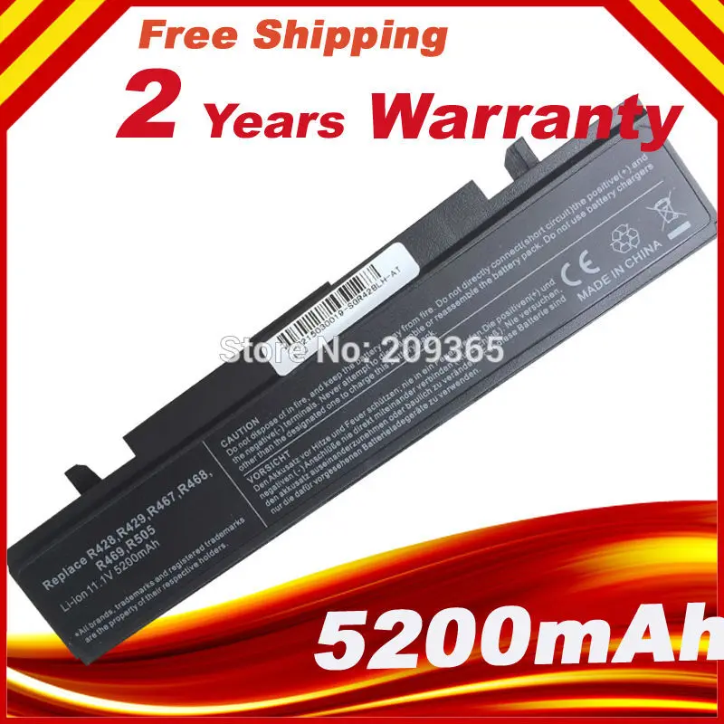 

HSW Replace AA-PB9NC6B Laptop Battery for SAMSUNG R530 R528 R428 R429 R430 R467 R468 R478 AA-PB9NC6W AA-PB9NS6B AA-PB9NS6W