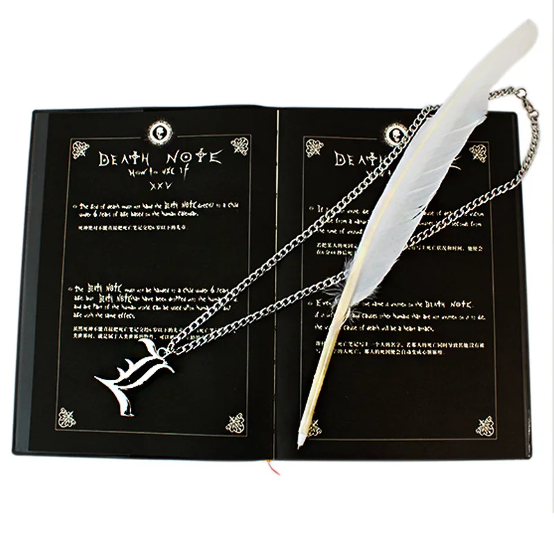 3 шт./компл. Death Note ожерелье с блокнотом перо набор аниме Косплей игрушка