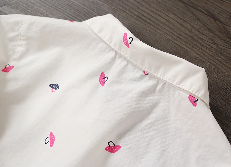 Новое поступление блузки с длинным рукавом для маленьких девочек принтом модные