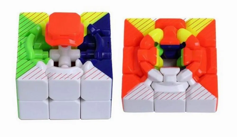 6 шт./упаковка, 57 мм Циклон Обувь для мальчиков mugua Magic Cube 3x3x3 Stickerless Скорость Cube красочный пазл Игрушечные лошадки образования игрушка