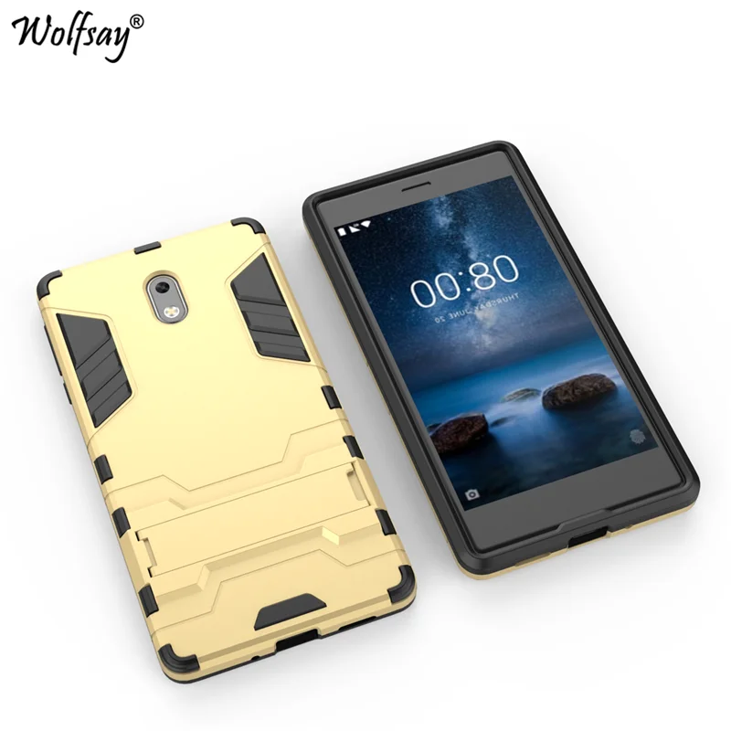Wolfsay СПС чехол для Nokia 3 силиконовый в виде брони робота телефона Nokia3 TA 1020 1032 5 0