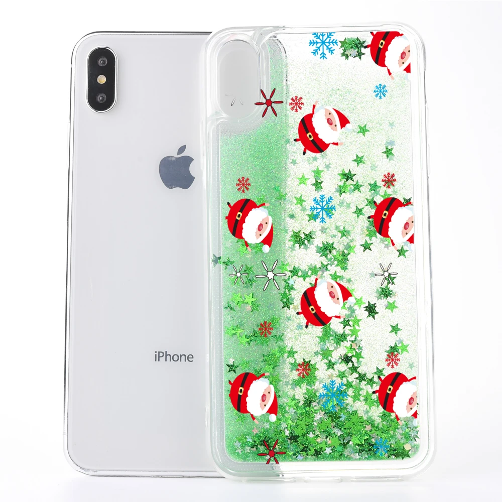 Милый чехол для iPhone XR XS Max мягкие рождественские сапоги Санта Клауса из ТПУ носки