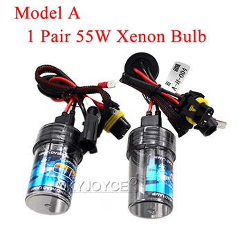 1 Pair 55W Bulb SKYJOYCE 55 Вт Быстрый Яркий 9012 ксеноновый комплект H1 H3 H11 HB3 HB4 H7 Лампа для автомобильных фар 4300K 5000K 6000K 8000K DC 55W балласт комплект - Испускаемый цвет: 1 Pair 55W Bulb
