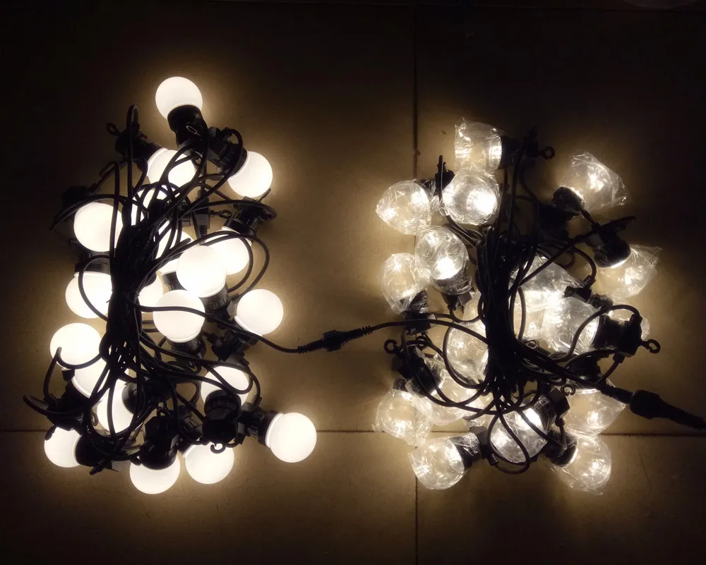 Новинка! Уличная IP65 Садовая/патио/Свадебная винтажная гирлянда с шариками