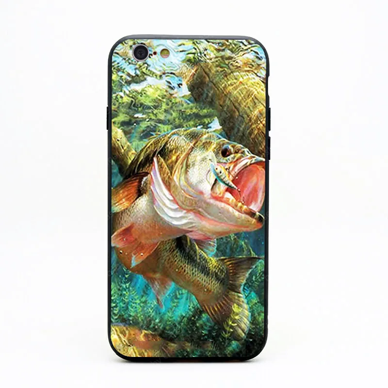 Карп Рыба рыболовные кормления форели Панель живопись для samsung Galaxy S5 S6 S7 S8 S9 плюс +
