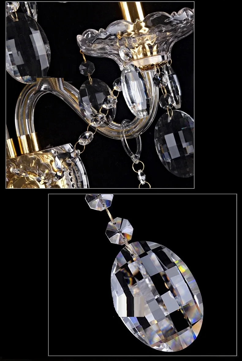 Модная Хрустальная настенная лампа бесплатная доставка настенные светильники