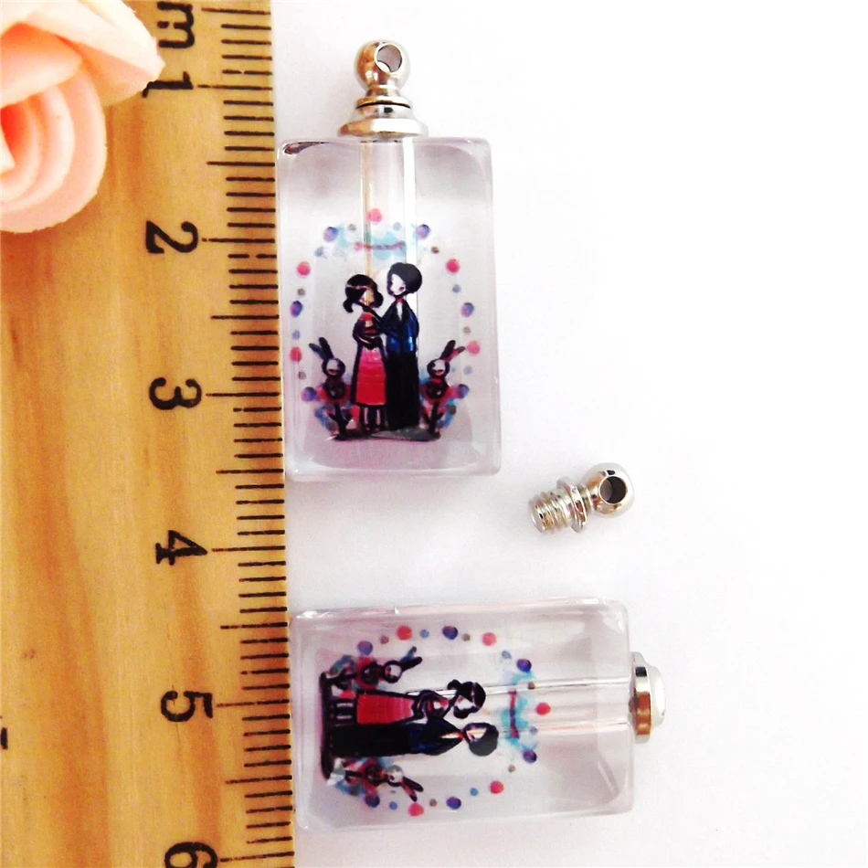 Стеклянная подвеска для мальчиков и девочек 50 шт./лот с узором на заказ 22*14 мм