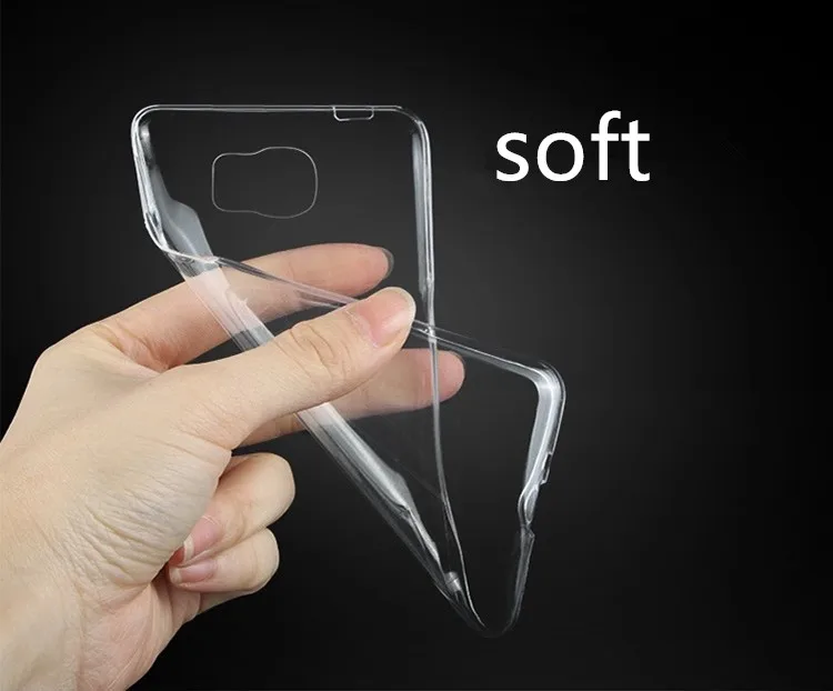 Тонкий прозрачный мягкий резиновый силиконовый чехол из ТПУ для Samsung Galaxy S6 S7 edge S4