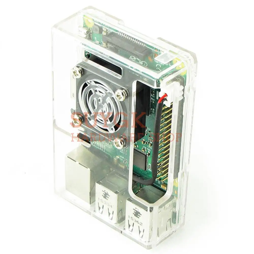 Raspberry PI 3 Model B+ Плюс Прозрачный чехол Корпус коробка для Raspberry PI 2, PI3 Модель B, PI 3B