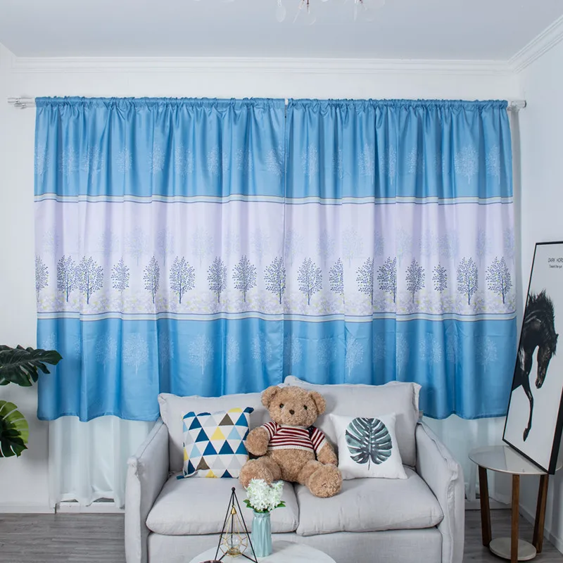 1Pc Sheer Voile Rain Tree Printed Curtain Tulle Window Treatment Drape Valance 1 Panel Fabric For Living Room | Дом и сад