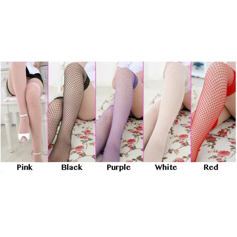 Чулки женские кружевные нейлоновые до колена 5 цветов|up stockings|mesh stockingsstockings sexy |