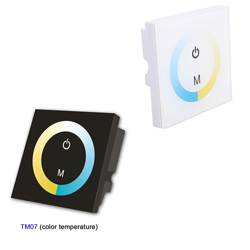 TM06 TM07 TM08 DC12V 24V настенный Одноцветный/CT/RGB светодиодный контроллер сенсорной