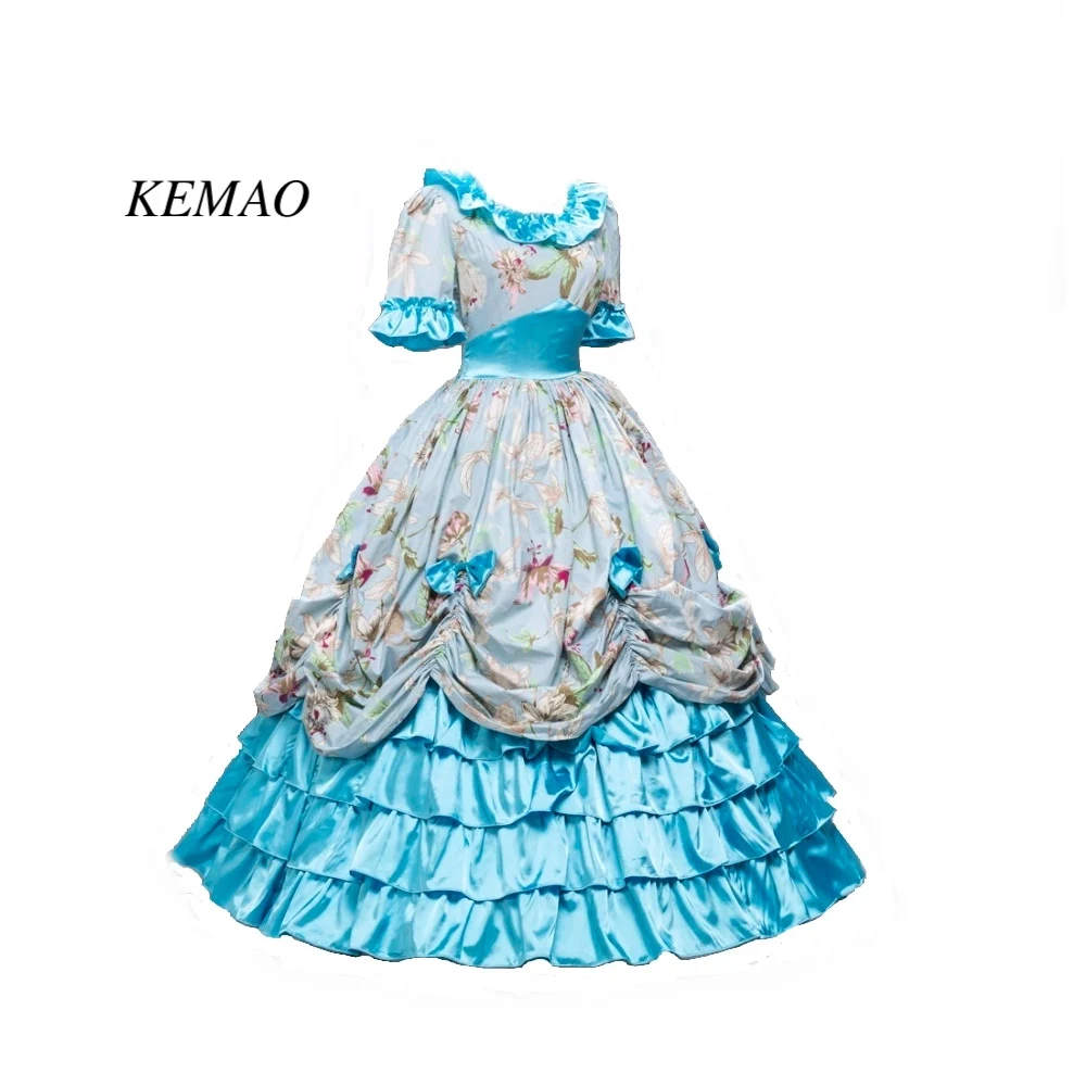 Женское платье KEMAO в викторианском стиле рококо вдохновение женский костюм