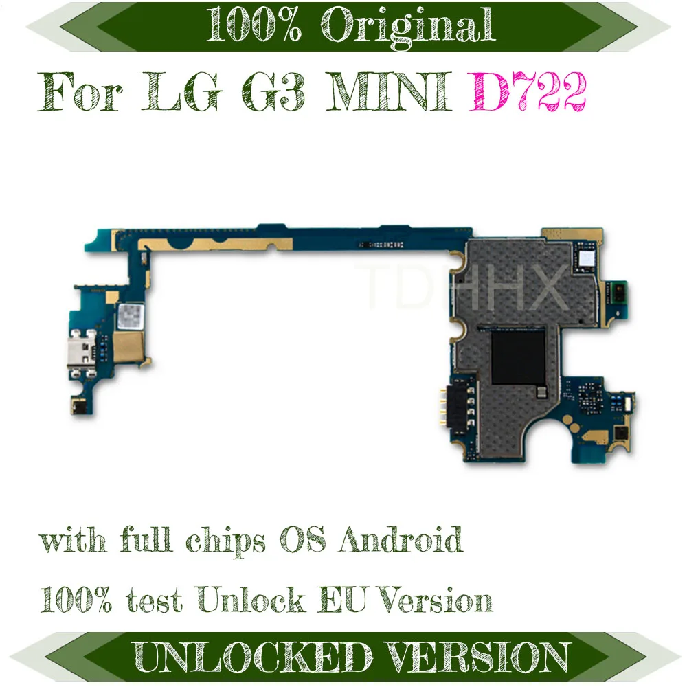 Материнская плата для Android OS с полными чипами LG G3 MINI D722 материнская поддержкой 4G