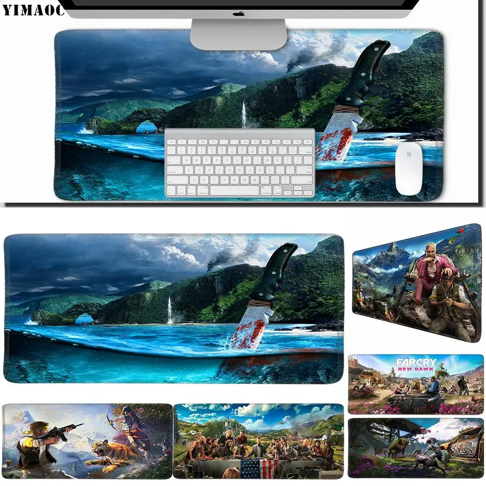 YIMAOC 30*60 см большой коврик для мыши геймер резиновый компьютерной игровой стол с