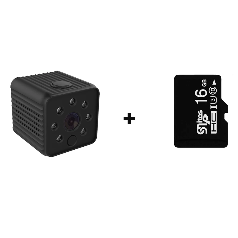 With 16G TF Card HD 1080P мини-камера wifi Беспроводная ip-камера ночного видения маленькая микро-камера цифровая видеокамера Детская безопасность домашняя dvr камера wifi ПК-совместимая камера - Цвет: With 16G TF Card