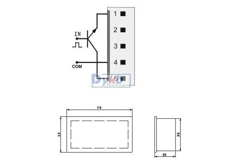 DC 12-24V 0 56 &quotсветодиодный цифровой счетчик/таймер тест автомобильного двигателя |