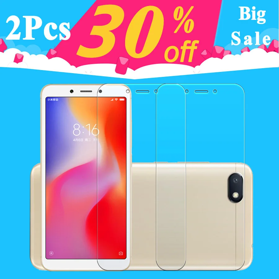 Закаленное стекло для xiaomi redmi 6 на red mi 2 a 6a pro 6pro a6 redme xiao a2lite 2a Защитная пленка