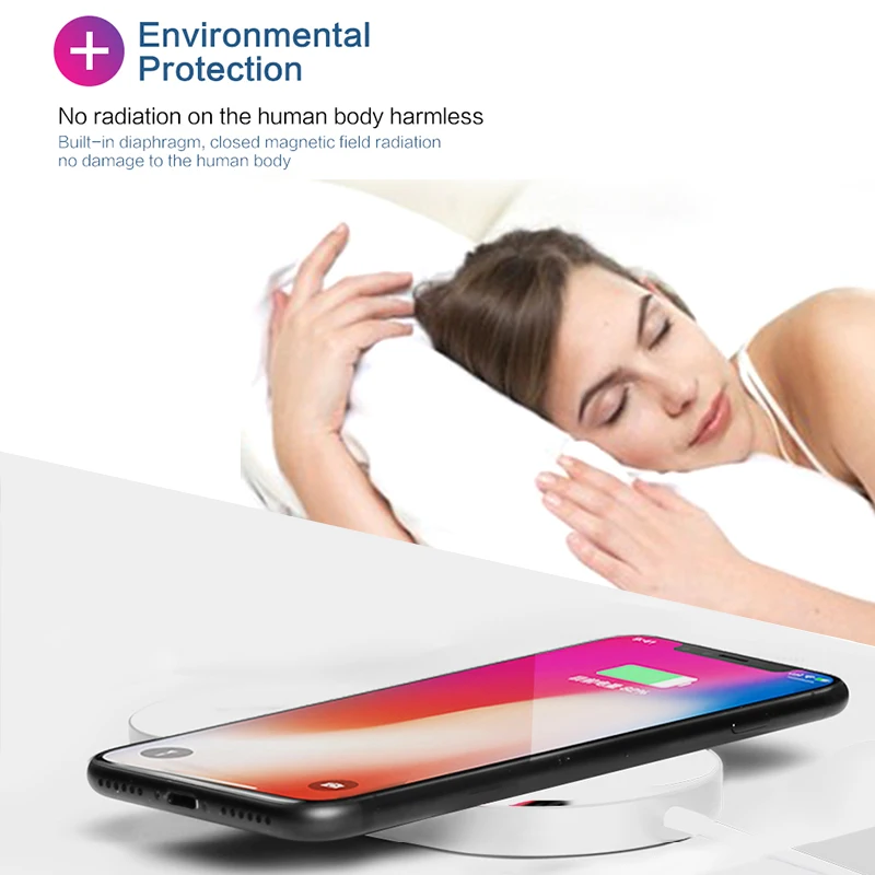 BALMORA для iPhone X 8 plus Беспроводной Зарядное устройство быстрой зарядки наручных