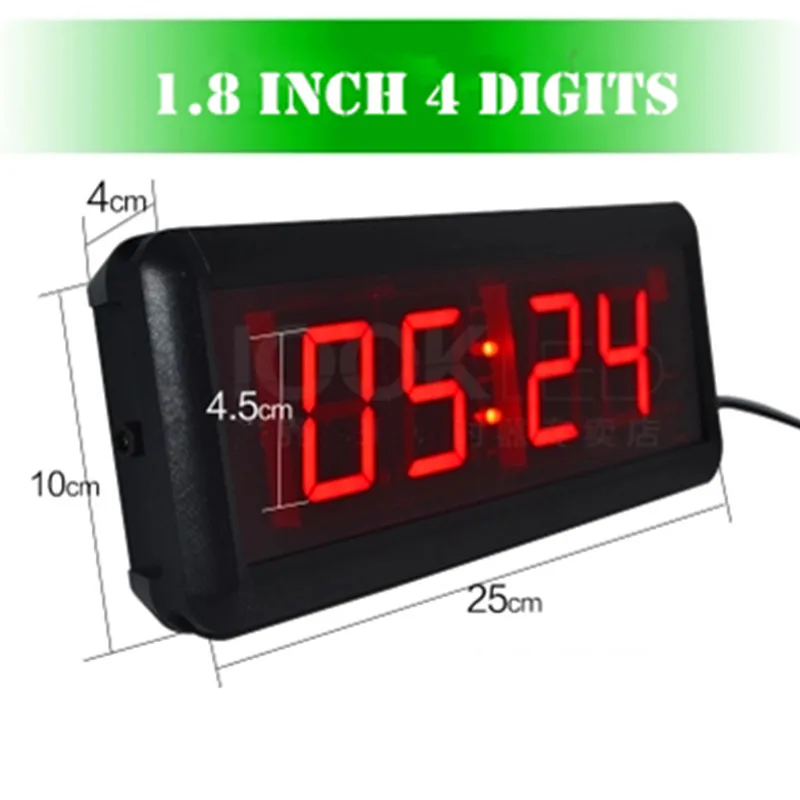 1.8inch Remote control Led Display Led countdown timer countdown card timer speech meeting timing reminders washing timing