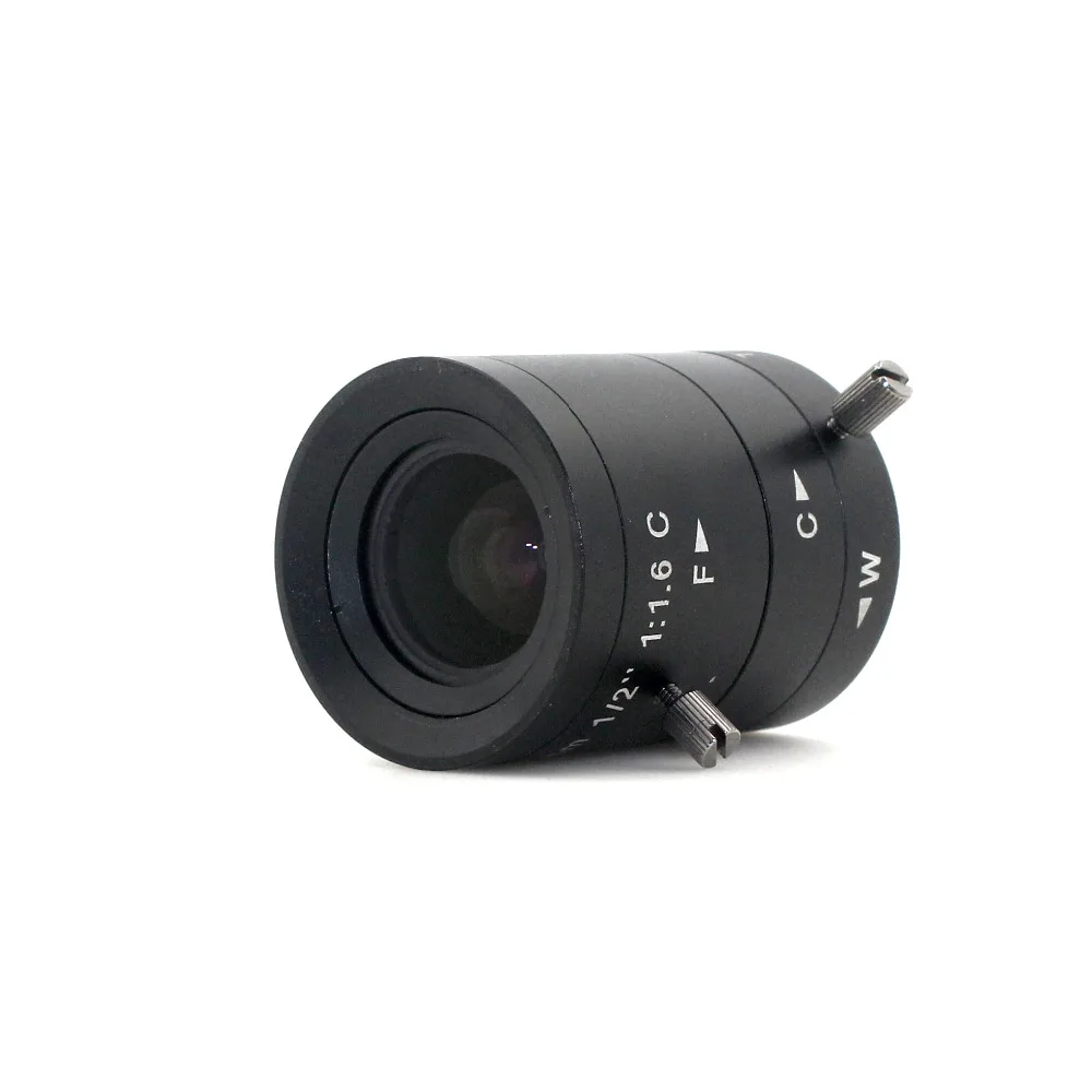 6 12 мм объектив C Mount Mega Pixel HD промышленный вариофокальный ручной Радужный CCTV для
