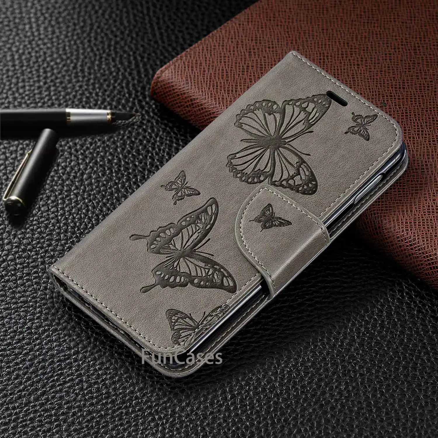 Fundas для samsung Galaxy S10E чехол с откидной крышкой из искусственной кожи Роскошный