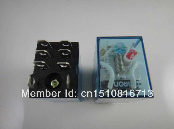 10 компл. 110В AC катушка реле мощности DPDT LY2NJ HH62P L JQX 13F 10A с гнездом|coil power relay|power relayrelay