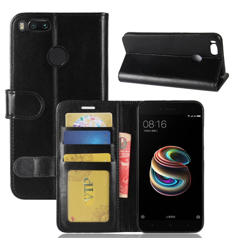 Для Xiaomi Mi A1 чехол Xiomi MiA1 Чехол кошелек для телефона из искусственной кожи 1 флип