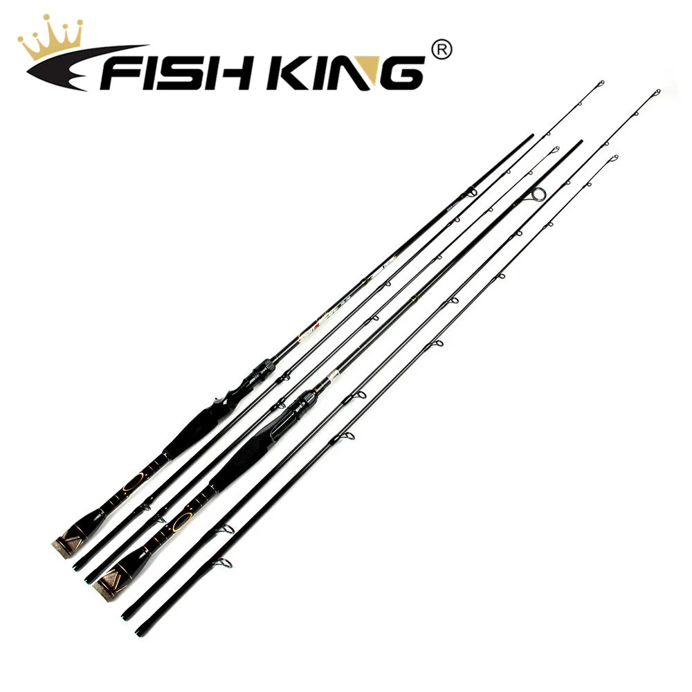 Карбоновая рыболовная удочка FISH KING 2 1 М 4 м наконечника секции вес приманки 15-45 г