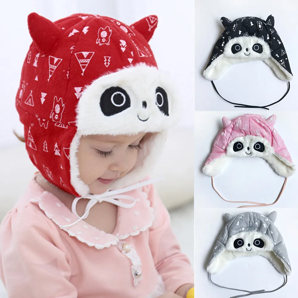 Muqgew 2020 New Arrival Baby Girls Boy Toddler Kids Girl Panda Beanie Winter Warm Hat Cap High Quality Soft Cute | Детская одежда и