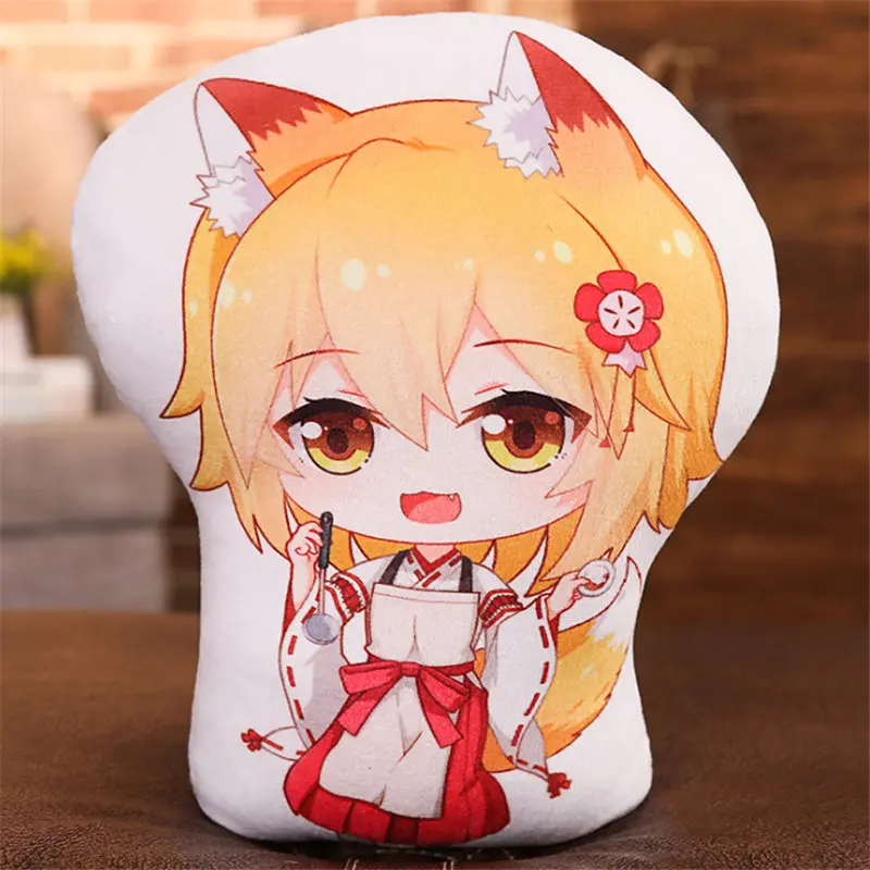 45cm Аниме плюшевые подушки Sewayaki kitsune no senko-san fox miss tail Двусторонняя Подушка косплей мультфильм для взрослых и детей унисекс - Color: 45cm