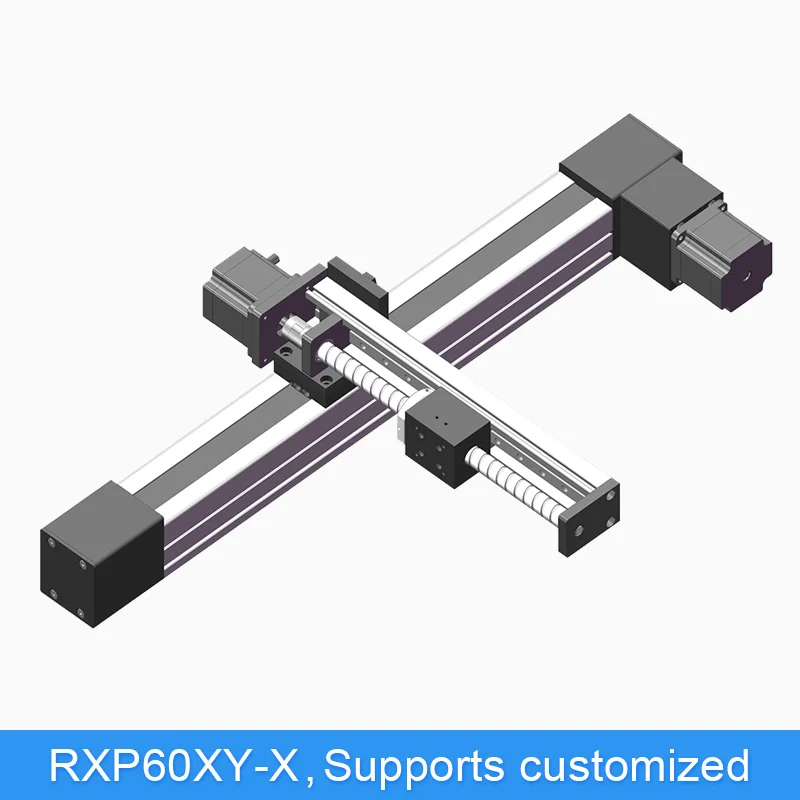 RXP60-X XY синхронизация Ленточный привод линейная направляющая модуля движения рельсовый двигатель скользящий стол для ЧПУ линейного положения комплект