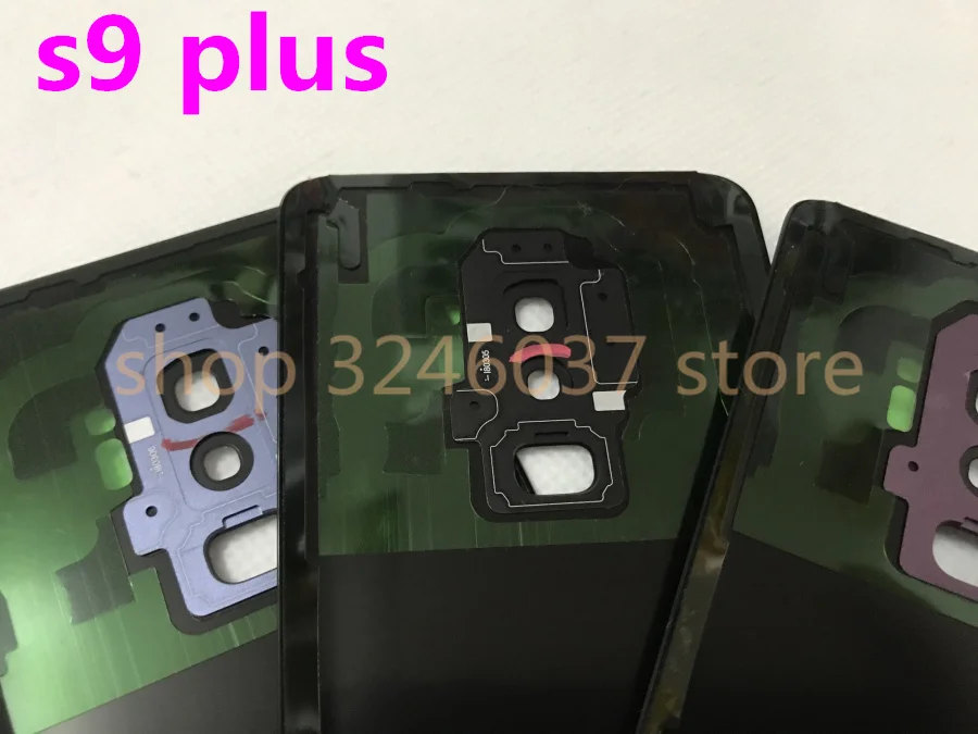 

10pcs Original For Samsung Galaxy S9+edge plus G965 G965F Battery Cover Rear Door Back Glass Housing+Camera Lens Cover+Sticker